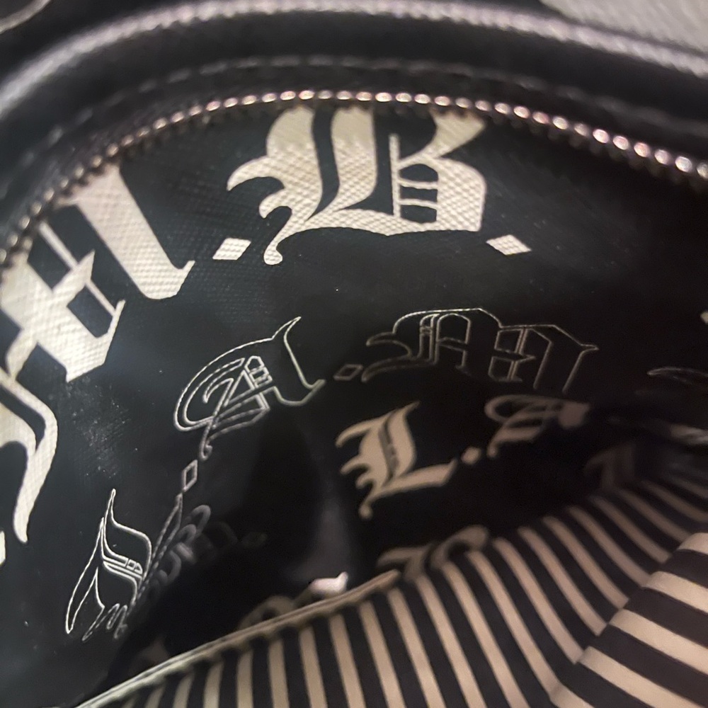 L.A.M.B. Black and Gray Women’s Crossbody Bag - Picture 3 of 5